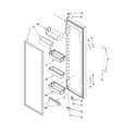 Whirlpool EC3JHAXRL13 refrigerator door parts diagram