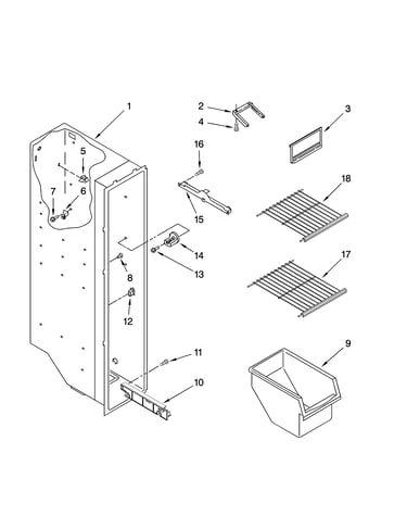 Freezer liner parts