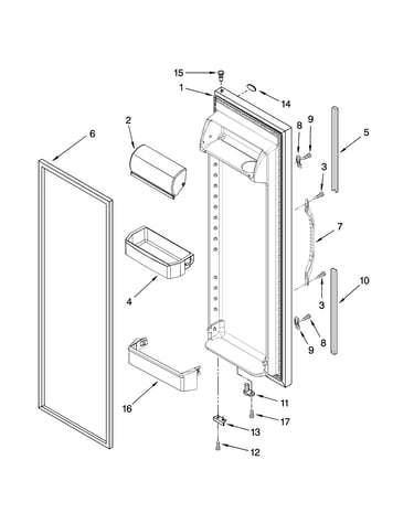 Refrigerator door parts