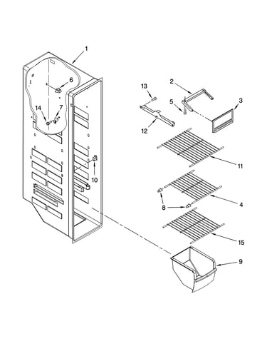 Freezer liner parts