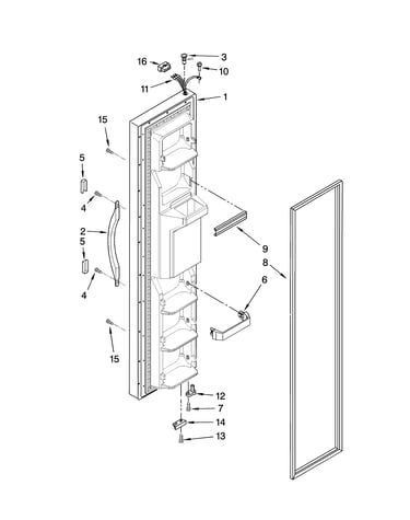Freezer door parts