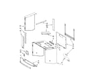 KitchenAid KHMS2056SSS0 cabinet and installation parts diagram