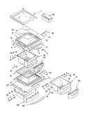 Refrigerator shelf parts