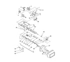 KitchenAid KSBS25FKBL00 motor and ice container parts diagram
