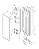 Refrigerator door parts