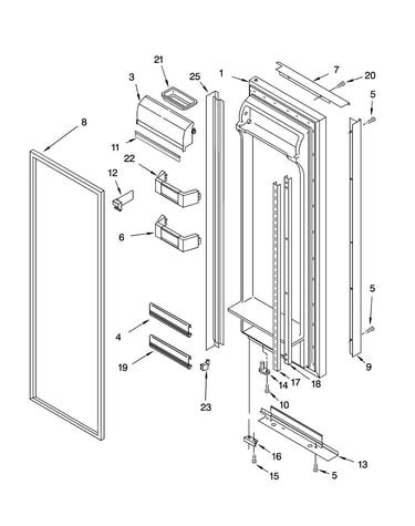 Refrigerator door parts