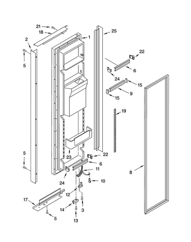 Freezer door parts