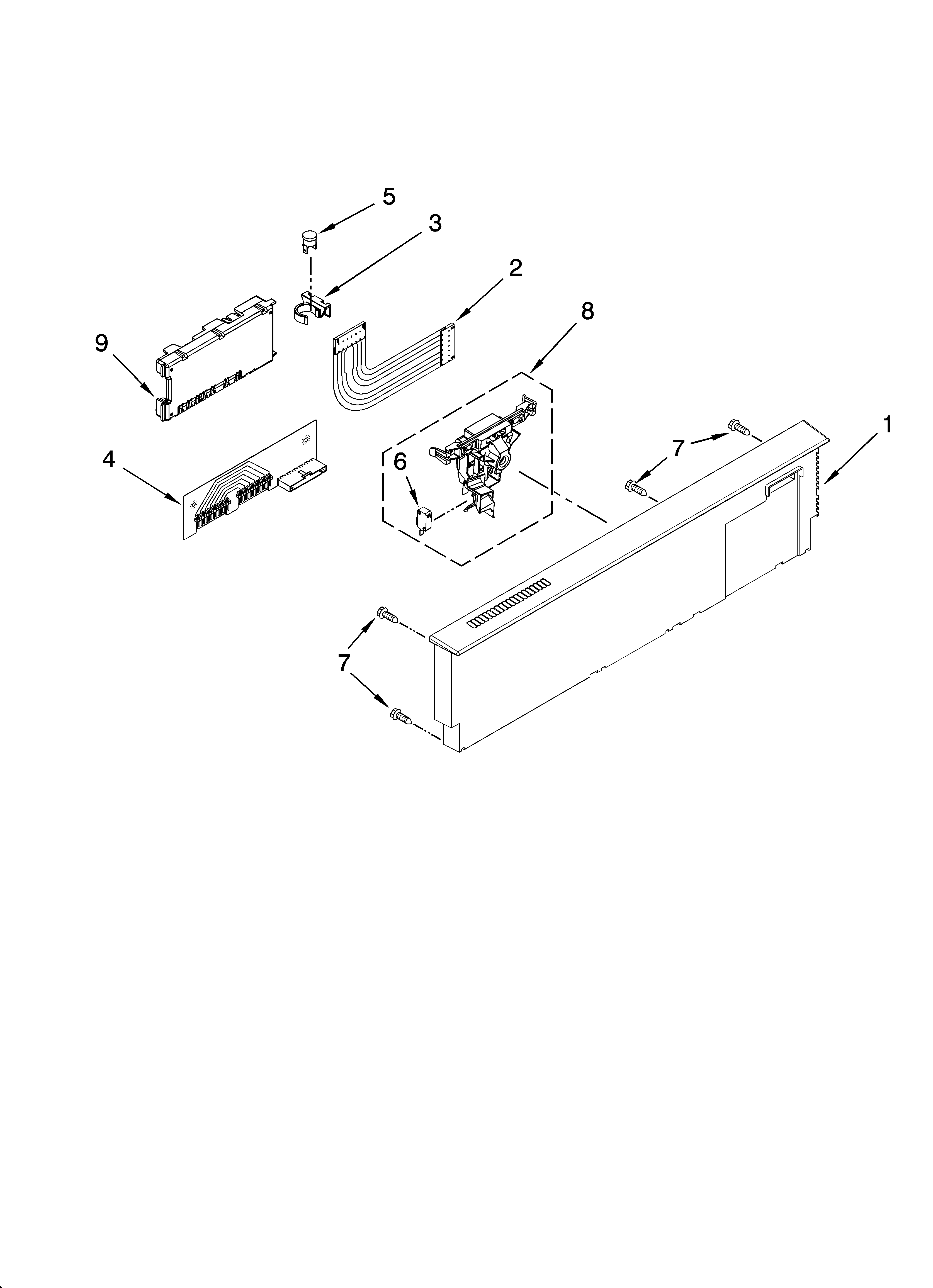 Control panel parts