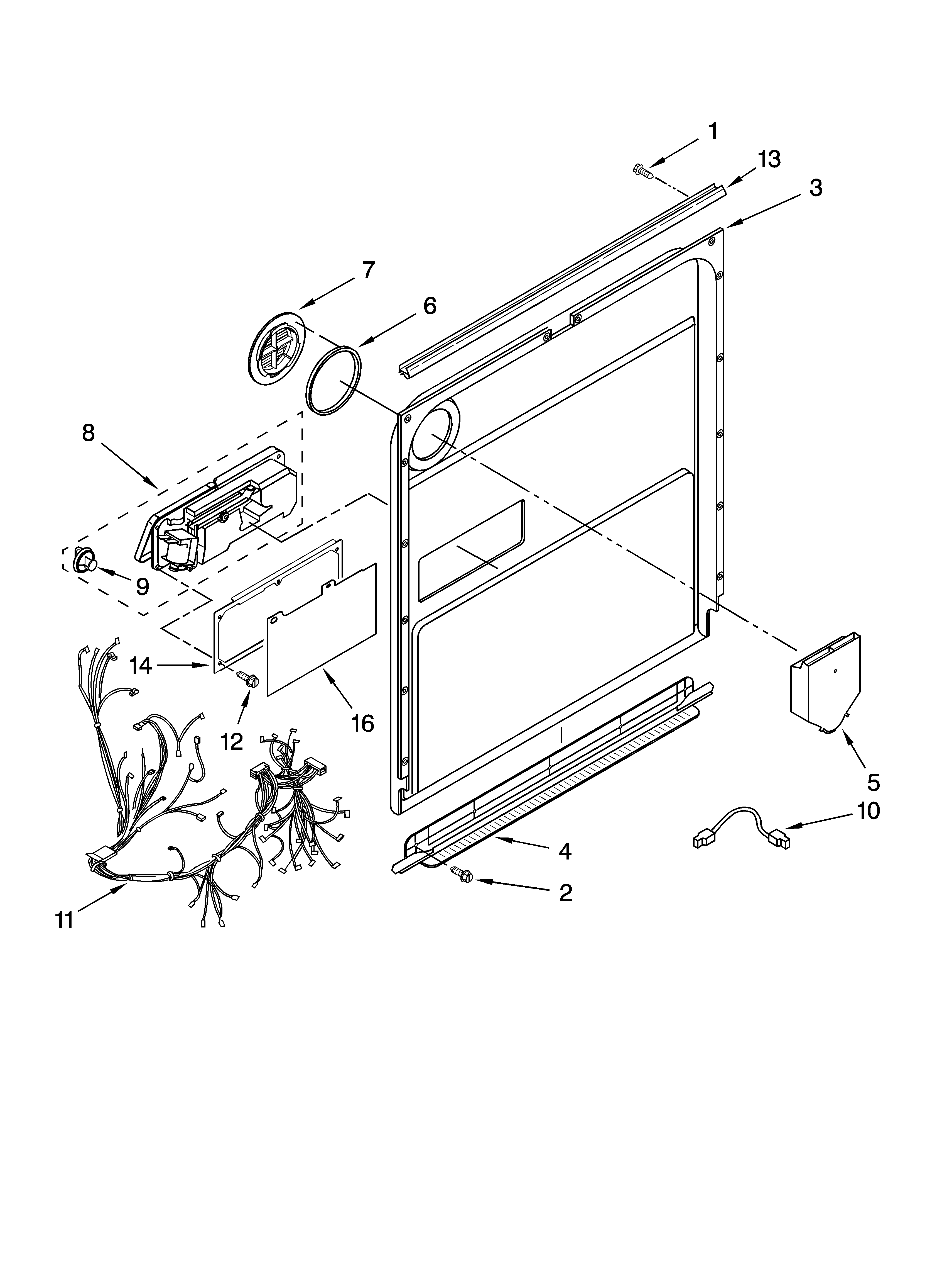 Door and latch parts