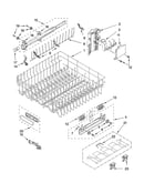 Upper rack and track parts