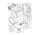 Whirlpool WGD8300SB0 bulkhead parts diagram