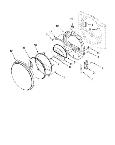 Door parts, optional parts (not included)