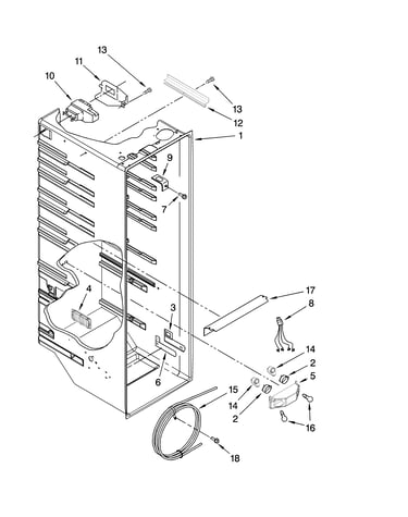 Refrigerator liner parts