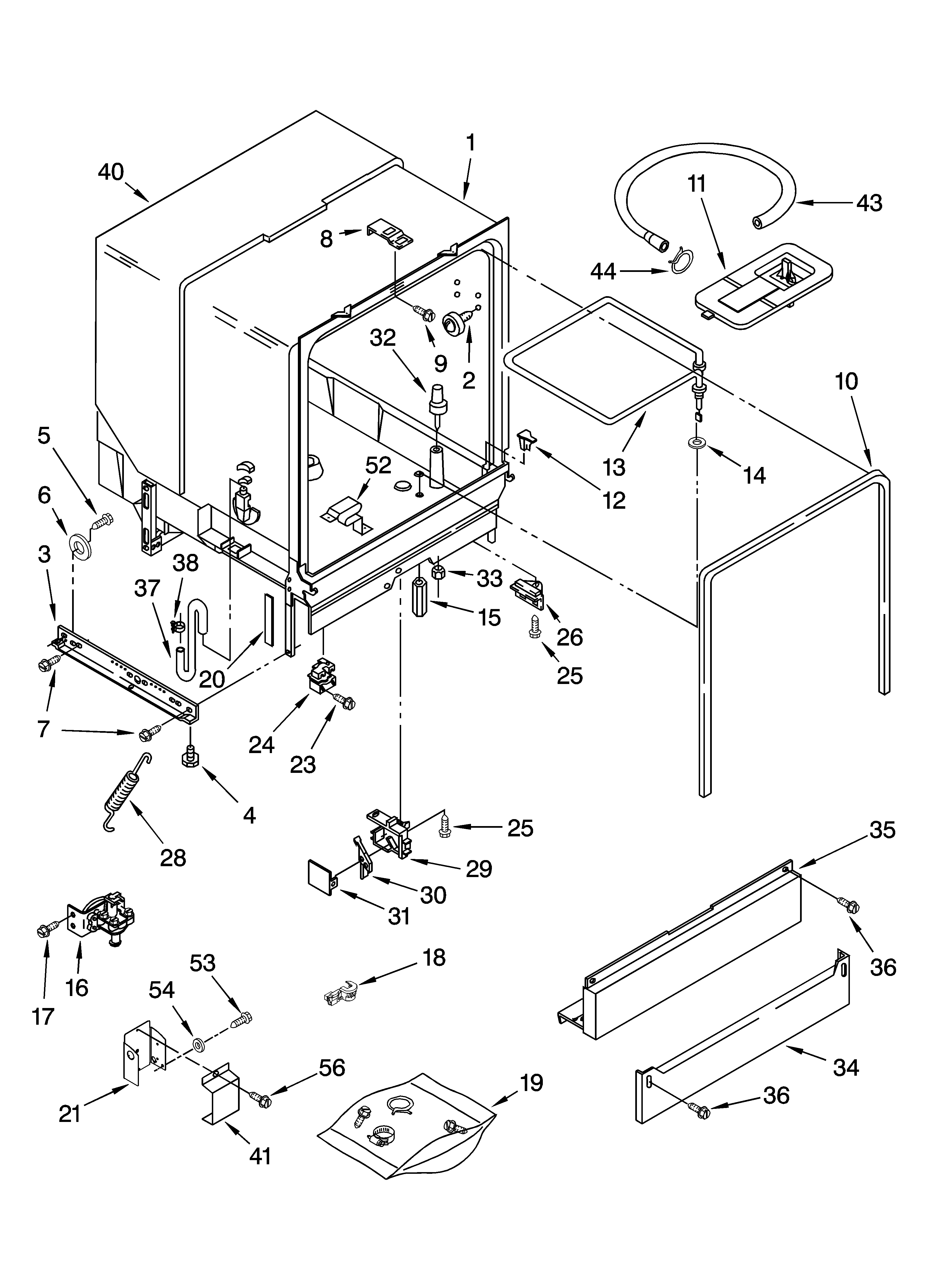 TUB ASSEMBLY PARTS