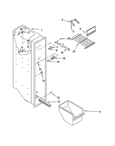 Freezer liner parts