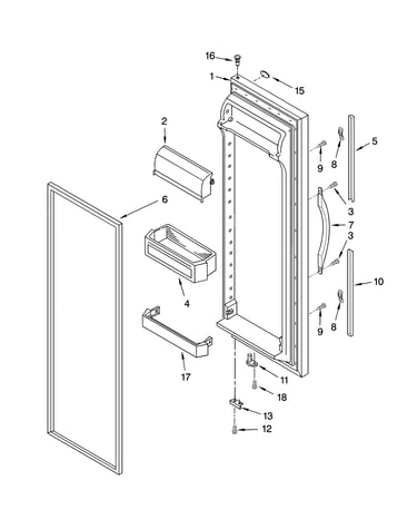 Refrigerator door parts
