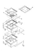 Refrigerator shelf parts