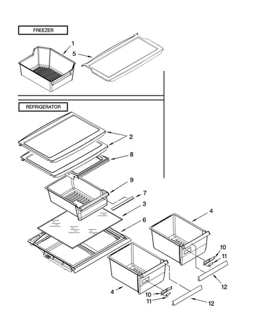 Shelf parts, optional parts