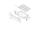 Roper FES355TB0 drawer & broiler parts, optional parts diagram