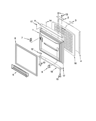 Freezer door parts