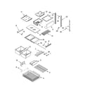Whirlpool GB2SHKLLS01 shelf parts, optional parts diagram