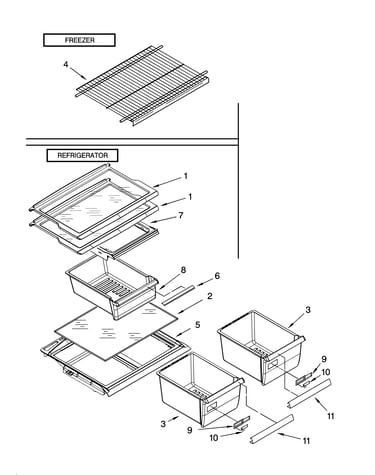 Shelf parts, optional parts