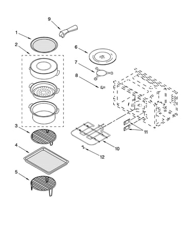 Internal microwave parts, optional parts