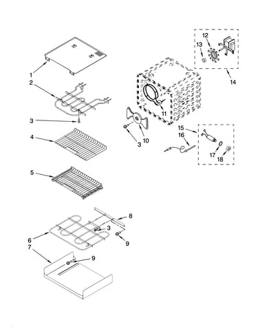 Internal oven parts