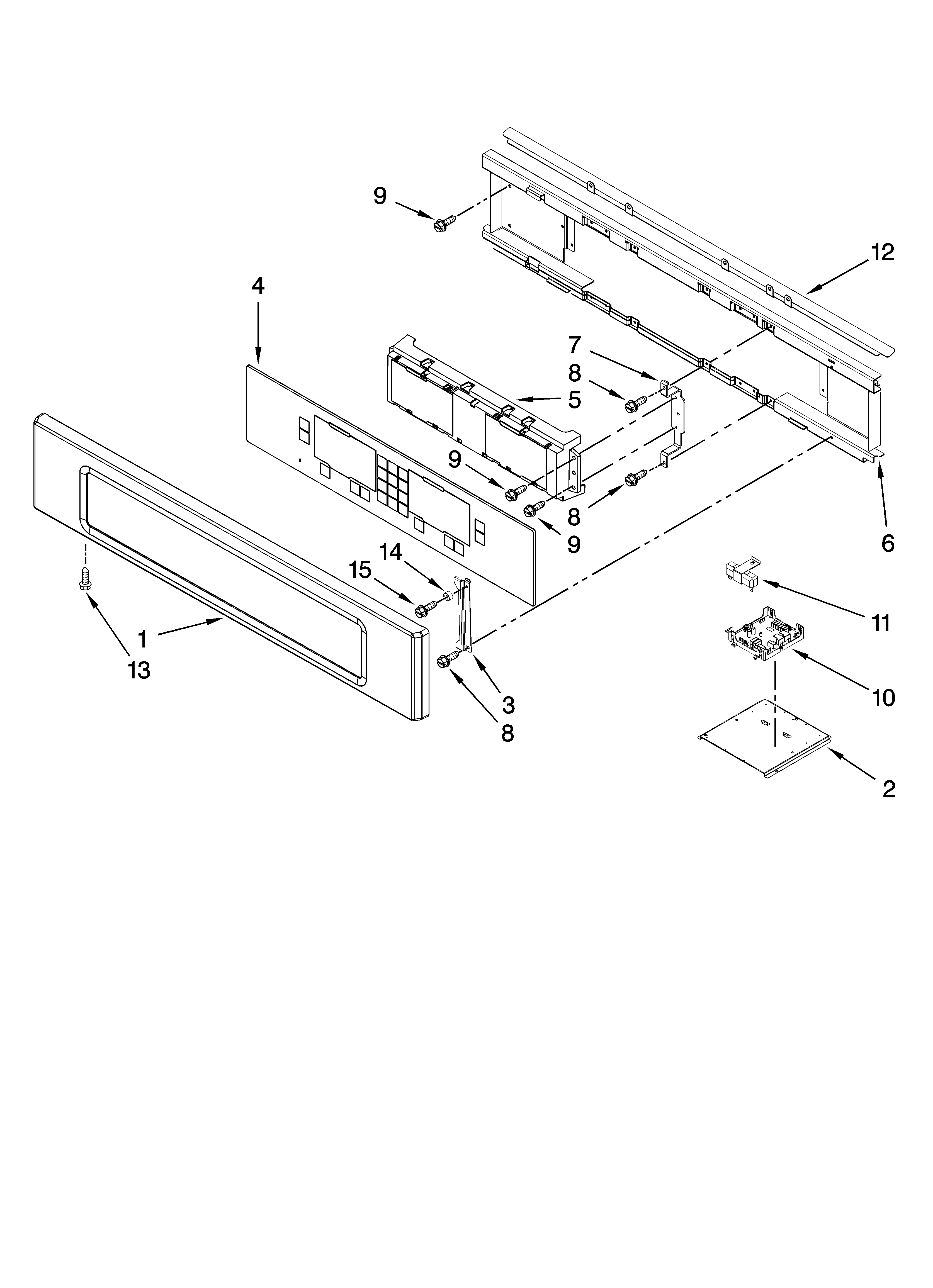Control panel parts