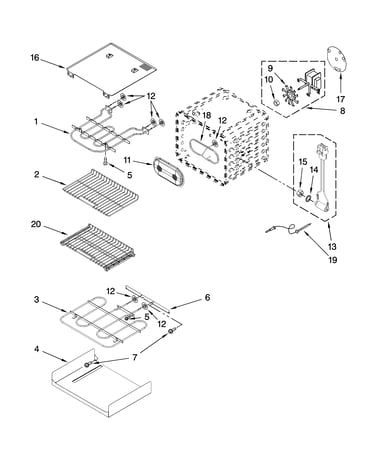 Internal oven parts