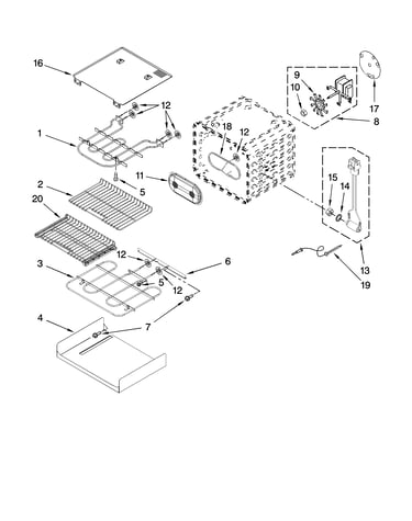 Internal oven parts