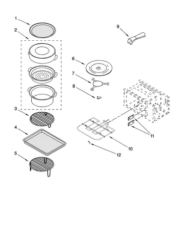 Internal microwave parts