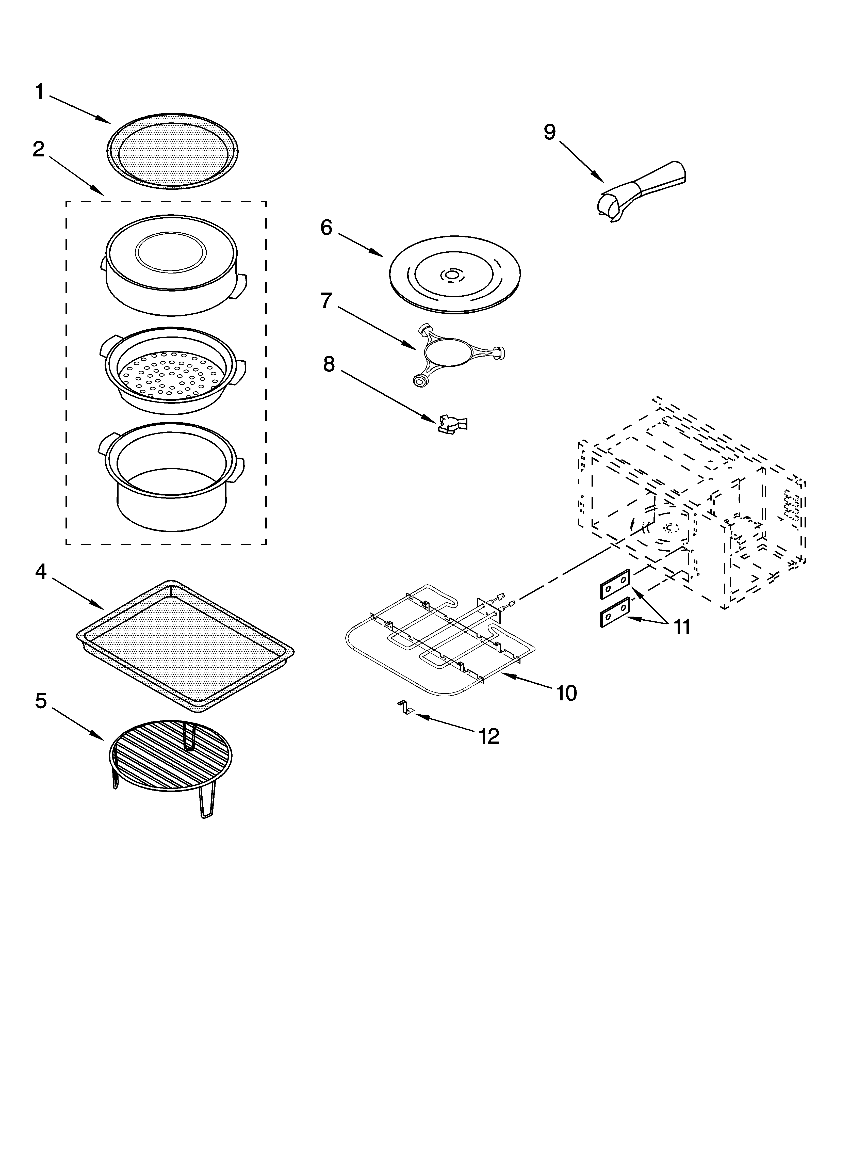 INTERNAL MICROWAVE PARTS