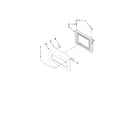 KitchenAid KEMS378SWH00 microwave door parts, optional parts (not included) diagram