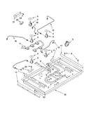 Burner box, gas valves, and switches, optional parts