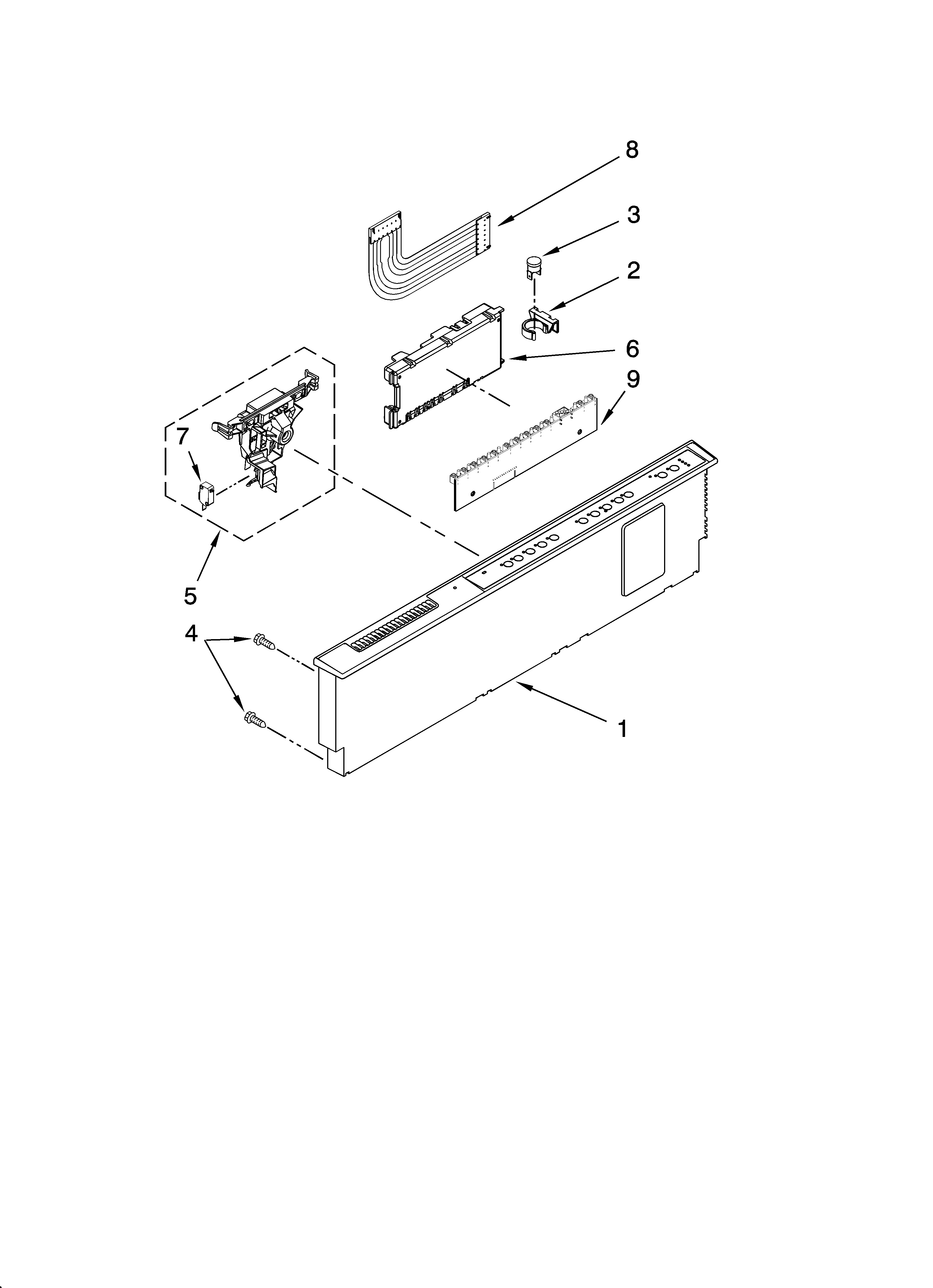 Control panel parts