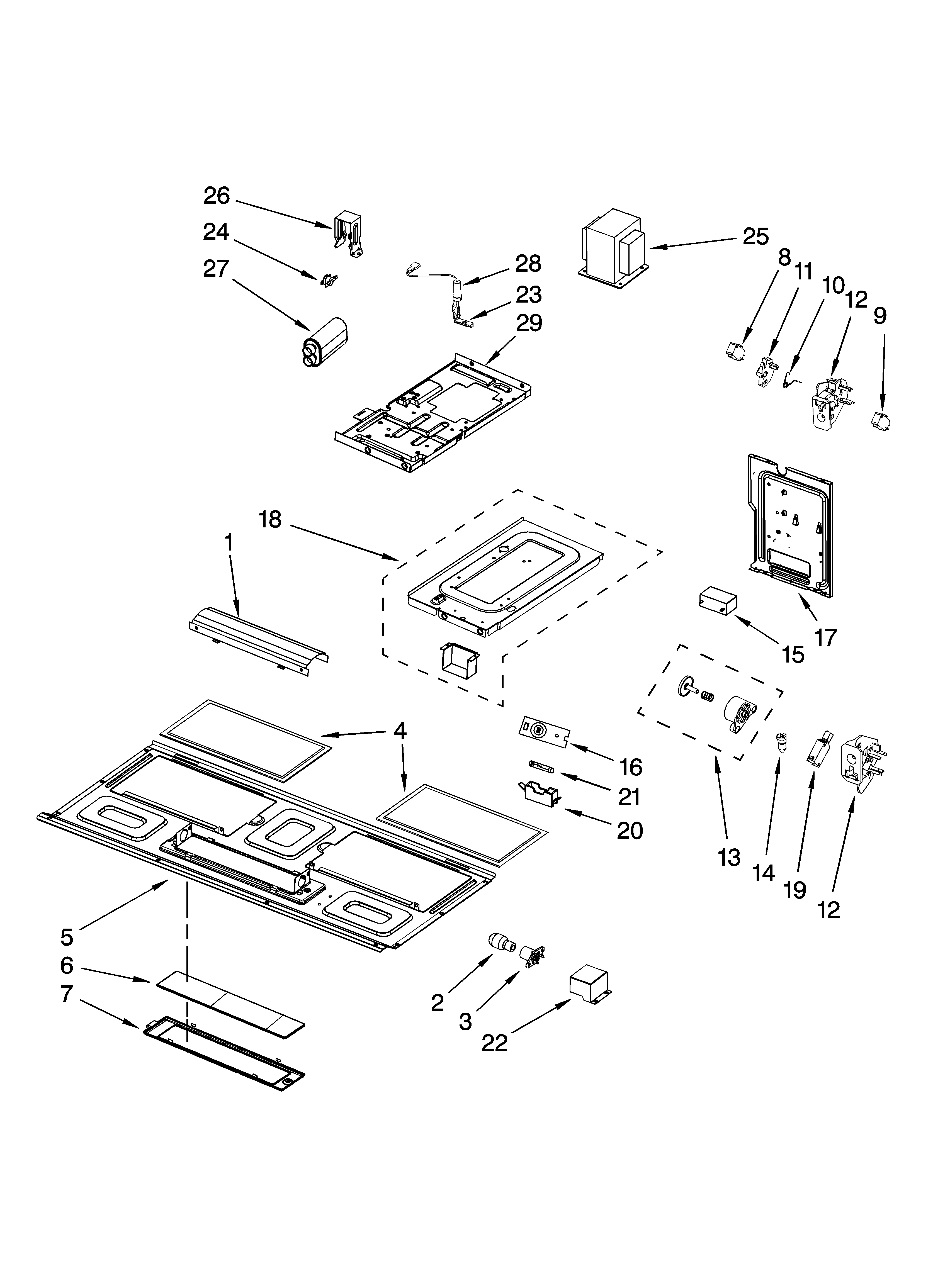 Interior and ventilation parts