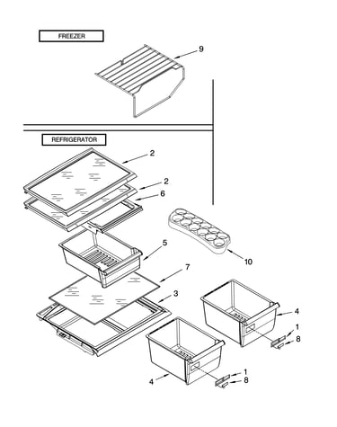 Shelf parts, optional parts