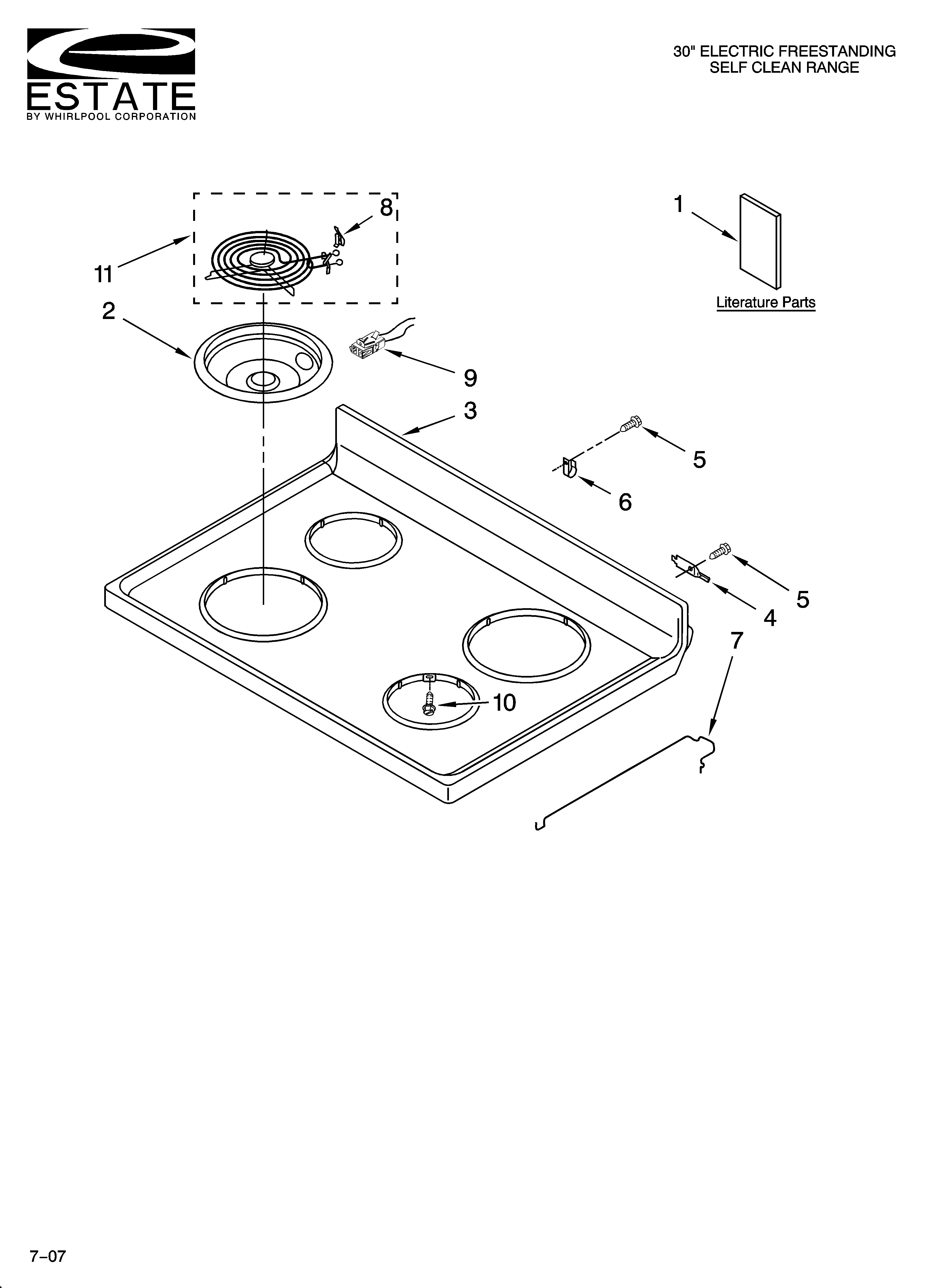 Cooktop parts