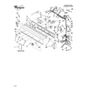 Whirlpool WET3300SQ1 washer/dryer control panel parts diagram