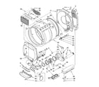 Whirlpool WET3300SQ1 dryer bulkhead parts diagram