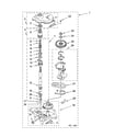 Whirlpool WET3300SQ1 gearcase parts diagram