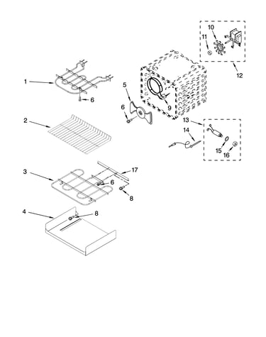 Internal oven parts