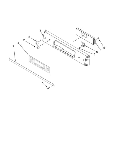Control panel parts, optional parts (not included)