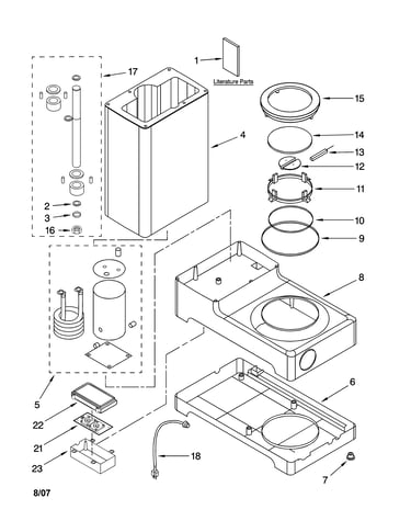 Base and housing parts