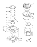 Extra base and carafe parts