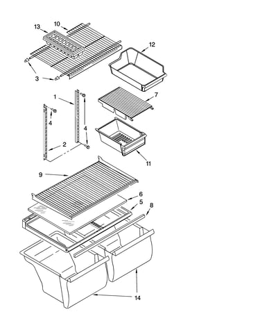 Shelf parts, optional parts