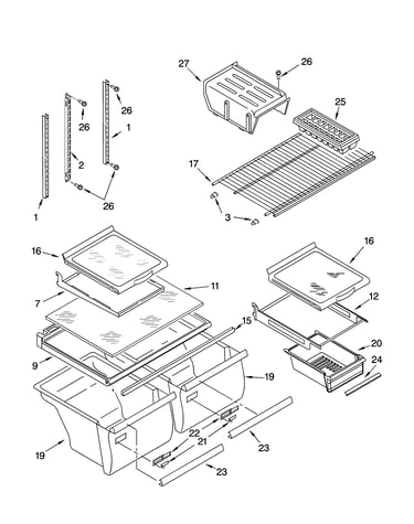 Shelf parts