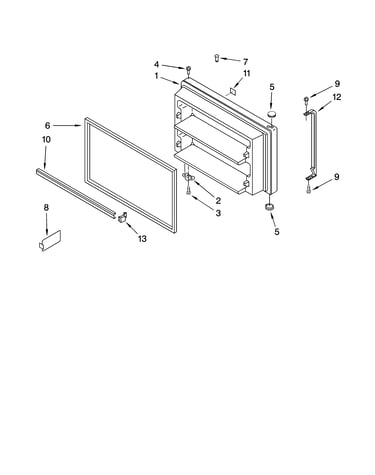 Freezer door parts, optional parts