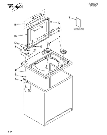 Top and cabinet parts